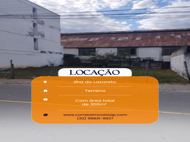 Terreno para Locação Ilha do Lazareto Além Paraíba