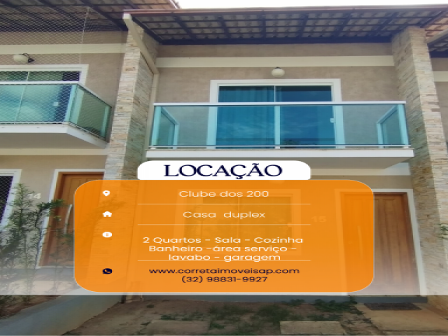 Apartamento Duplex para Locação Clube dos 200 Sapucaia
