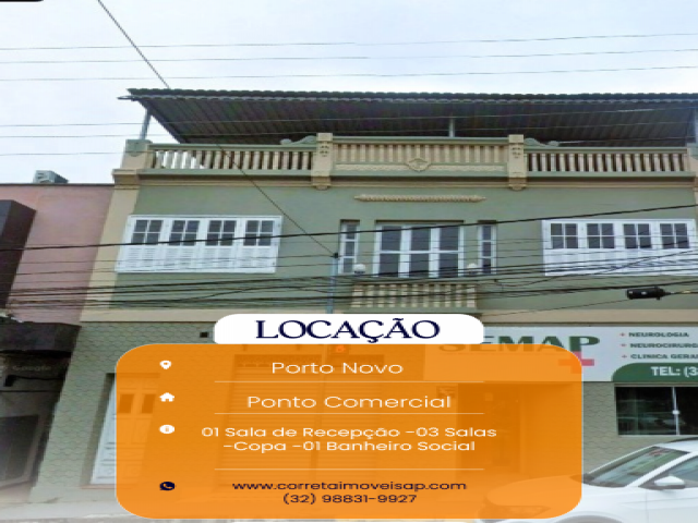 Loja para Locação Porto Novo Além Paraíba