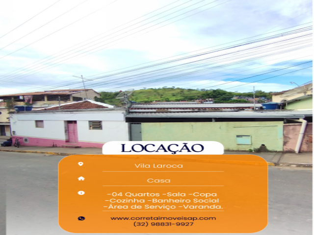 Casa para Locação Vila laroca Além Paraíba