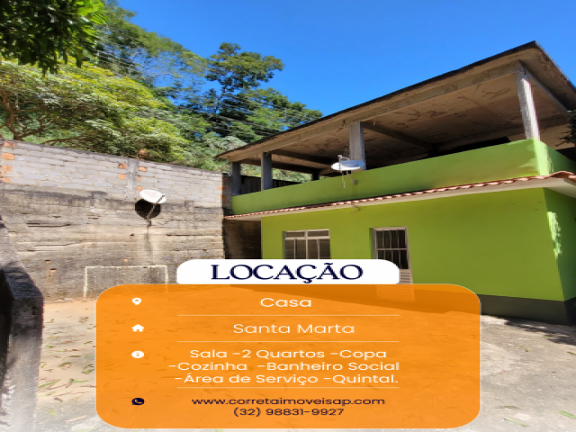 Casa para Locação Santa Marta II Além Paraíba