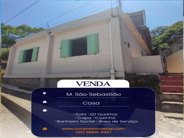 Casa para Venda M. São Sebastião Além Paraíba