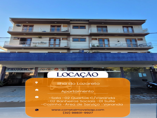 Apartamento para Locação Ilha do Lazareto Além Paraíba