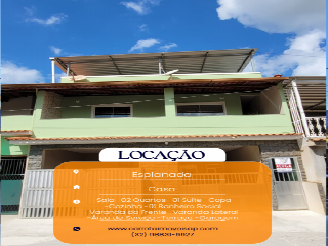 Casa para Locação Esplanada Além Paraíba