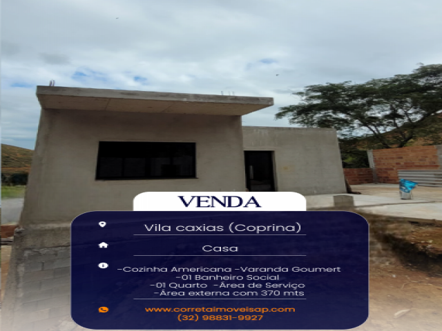 Casa para Venda Vila Caxias(Coprina) Além Paraíba