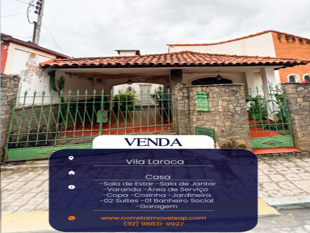Casa para Venda Vila Laroca Além Paraíba