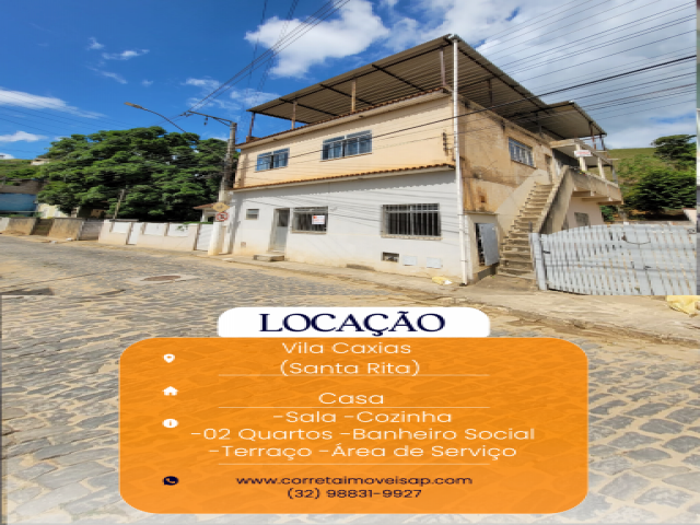 Casa para Locação Vila Caxias (Santa Rita) Além Paraíba