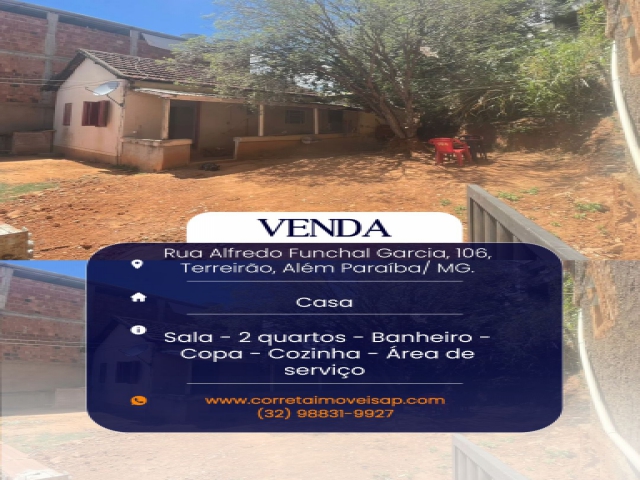 Casa para Venda Terreirão Além Paraíba
