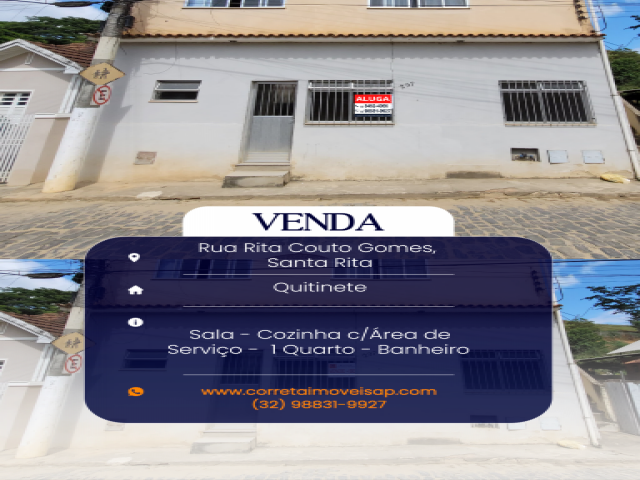 Kitnet para Venda Santa Rita Vila Caxias Além Paraíba