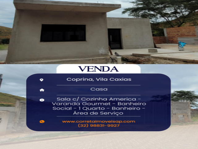 Casa para Venda Vila Caxias(Coprina) Além Paraíba