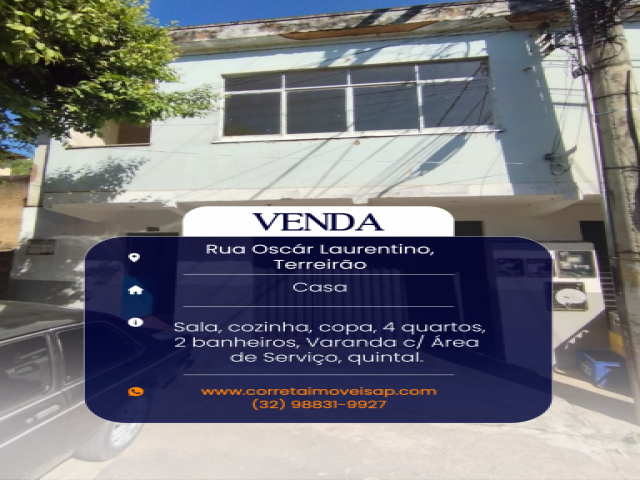 Casa para Venda Terreirão Além Paraíba
