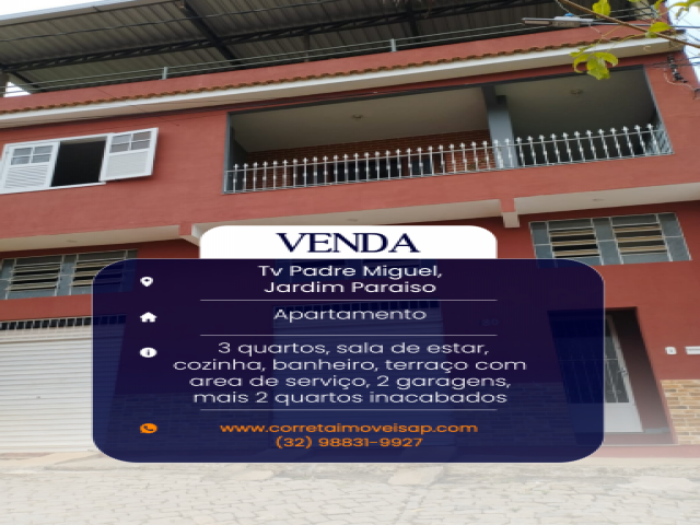 Apartamento para Venda Jardim Paraiso Além Paraíba