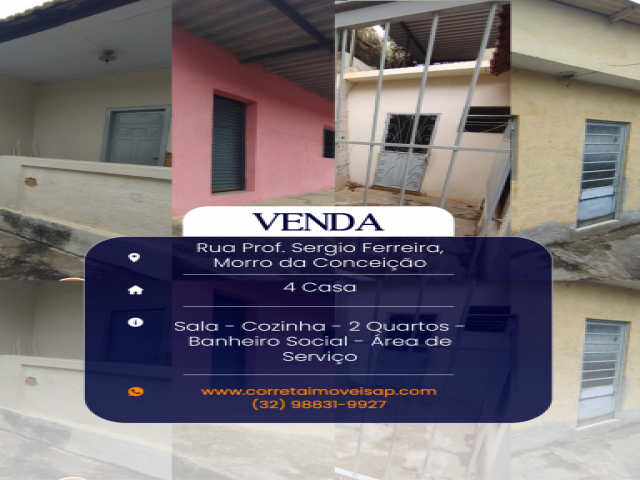Casa para Venda Morro da Conceição Além Paraíba