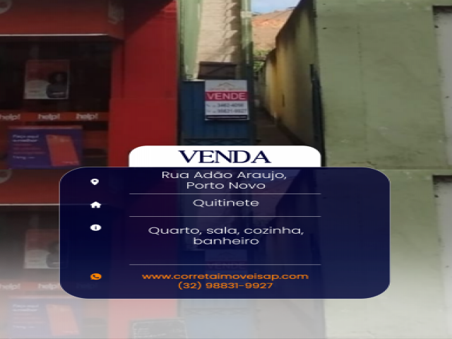 Kitnet para Venda Centro Além Paraíba 