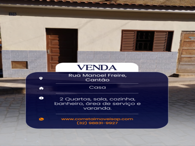 Casa para Venda Cantão Além Paraíba