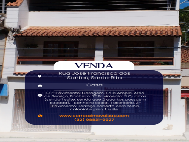 Casa para Venda Santa Rita Além Paraíba