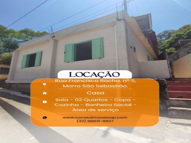 Casa para Locação Morro São Sebastião Além Paraíba
