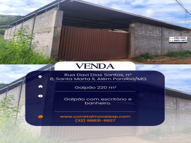 Galpão/Depósito para Venda Santa Marta II Além Paraíba 