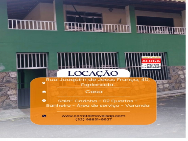 Casa para Locação Esplanada ALÉM PARAÍBA